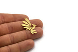 Brass Bird Charm, Raw Brass Phoenix Charms With 1 Hole, Findings (35x21x0.60mm) SMP0316 A2682