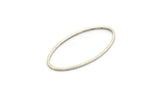Silver Brass Oval Connectors, 12 Antique Silver Plated Brass Oval Shaped Rings (30x15x1x0.8mm) BS 2333