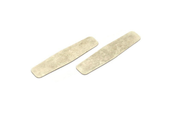 Stamping Ring Blank, 4 Antique Silver Plated Brass Ring Stamping Blanks (58x14x0.60mm) D0321