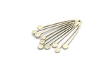 Silver Fringed Charm, 4 Antique Silver Plated Brass Fringed Shaped Charms With 1 Hole (44x33x0.80mm) A4277 H1220