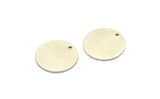 Silver Stamping Tag, 4 Antique Silver Plated Brass 20mm Stamping Tags , 18 Gauge B0105
