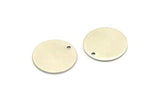 Silver Stamping Tag, 4 Antique Silver Plated Brass 20mm Stamping Tags , 18 Gauge B0105