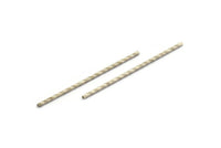Silver Textured Tube, 12 Antique Silver Plated Brass Textured Tubes, Beads (1.5x50mm) BS 2223