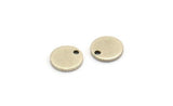 Silver Cabochon Tag, 50 Antique Silver Plated Brass Cabochon Tags With 1 Hole, Stamping Tags (8x1mm) E078
