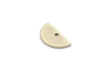 Semi Circle Pendant, 24 Antique Silver Plated Brass Semi Circle Blanks With 1 Hole (15x7.5x0.80mm) E122 H0820