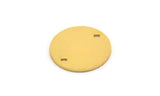 Gold Brass Tags, 2 Gold Plated Brass Tags With Two Holes, Stamping Tags (20x1mm) D0381--n0664