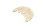 Silver Horn Pendant, 4 Antique Silver Plated Brass Moons With 2 Holes (30x15x0.80mm) D0176