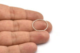 Silver Geometric Jewelry, 25 Antique Silver Plated Brass Cutting Circles (20mm) A0587 H1089