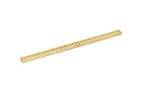 Brass Bracelet Blank, 2 Raw Brass Flat Bracelet With 2 Holes, Bracelet Findings (145x10x0.80mm) SMP0843