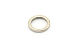12mm Circle Connectors - 12 Antique Silver Plated Brass Circle Connectors (12x1.5mm) N0440