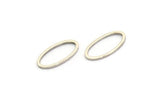 Silver Oval Charm, 50 Antique Silver Plated Brass Oval Shaped Rings, Connectors (8x16x0.80mm) BS 2336