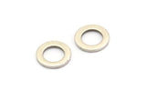 Silver Circle Connector, 24 Antique Silver Plated Brass Circle Connectors (10x0.90mm) D1570