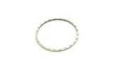 Elegant Circle Finding, 12 Antique Silver Plated Brass Circles (25mm) A0594
