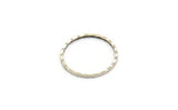 Textured Circle Ring, 50 Cutting Antique Silver Plated Brass Circles (14mm) A0584 Q0548