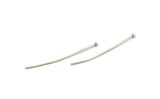 Silver Ball Pin, 24 Antique Silver Plated Brass Ball Pins (50x2.5mm) BS 2294