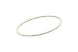 Silver Oval Connector, 8 Antique Silver Plated Brass Oval Shape Rings (27x54x1mm) BS 2331