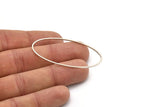 Silver Oval Connector, 8 Antique Silver Plated Brass Oval Shape Rings (27x54x1mm) BS 2331