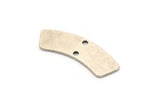 Silver Rectangle Bar, 6 Antique Silver Plated Brass Rectangle Bars With 2 Holes (28x8x0.80mm) D0584