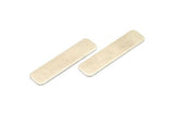 Huge Silver Rectangle, 6 Antique Silver Plated Brass Huge Rectangle Stamping Blanks (40x10x0.80mm)   D0255
