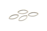 Silver Marquise Ring, 50 Antique Silver Plated Brass Marquise Ring, Connector, Charms (6x12x0.5mm) D0039 H0908