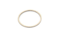 23mm Circle Connectors - 24 Antique Silver Plated Brass Circle Connectors (23x1x1mm) A3834