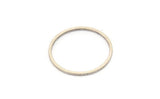 23mm Circle Connectors - 24 Antique Silver Plated Brass Circle Connectors (23x1x1mm) A3834