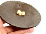 1 Vintage Brown Handcraft Belt Buckle - Made In Germany 110x74 Mm BS 1288