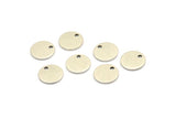 Silver Cabochon Tag, 12 Antique Silver Plated Brass Cabochon Tags With 1 Hole, Stamping Tags (10x0.80mm) M044