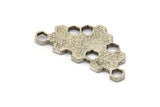 Silver Honeycomb Charm, Antique Silver Plated Brass Honeycomb Charms, Findings, Pendants (57x28x2.4mm) U115