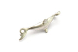 Hammer Fish Pendant, Antique Silver Plated Brass Hammer Fish Charm, Findings (51x21mm) N0152