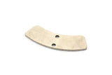 Silver Rectangle Bar, 6 Antique Silver Plated Brass Rectangle Bars With 2 Holes (28x8x0.80mm) D0584