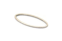 Gümüş Oval Charm, 24 Antik Gümüş Kaplamalı Pirinç Oval Bağlantı Parçası, Bulgular (25x10x0,8 mm) BS 1864