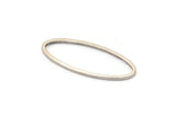 Gümüş Oval Charm, 24 Antik Gümüş Kaplamalı Pirinç Oval Bağlantı Parçası, Bulgular (25x10x0,8 mm) BS 1864