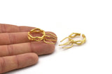 Claw Ring Blank, Gold Plated Brass Claw Ring Setting With 4 Claws For Natural Stones N0134