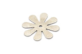 Silver Daisy Charm, 2 Antique Silver Plated Brass Flower Stamping Blank , Charms (28x0.80mm) D0410--n0681