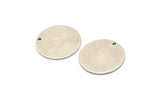 Silver Brass Disc, 4 Antique Silver Plated Brass Stamping Blanks, Discs With 1 Hole (20x0.80mm) Y254