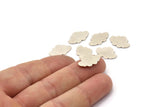Silver Cloud Blank, 12 Antique Silver Plated Brass Cloud Shaped Blanks (11x17x0.60mm) A4316