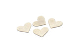 Silver Heart Blank, 12 Antique Silver Plated Brass Heart Blanks, Stamping Blanks (10x13x0.60mm) A4819