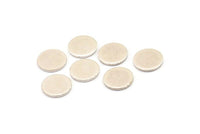 Silver Round Tag, 12 Antique Silver Plated Brass Round Stamping Blanks Without Hole, Findings (10x1mm) D861