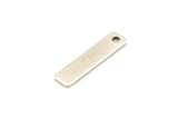 Tiny Rectangle Bar, 24 Antique Silver Plated Brass Rectangle Stamping Blanks with 1 Hole, Necklace Finding (20x5x0.80mm) U025