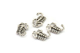 Silver Scorpion Pendant, 2 Antique Silver Plated Brass Scorpion Charms, Jewelry Supplies, Findings (17x10mm) N0331