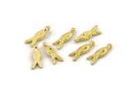 Brass Fish Charm, Bracelet Findings, Bracelet Charms, Mini Fish Charms, Bracelet And Necklace Findings, Brass Fish (13x4mm) N2477