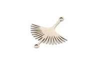 Silver Bird Charm, 12 Antique Silver Plated Brass Stork Charms With 2 Loops, Brass Connectors (24x22x0.60mm) A3874