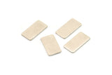 Silver Rectangle Bar, 12 Antique Silver Plated Brass Rectangle Stamping Blanks (15x8x0.80mm) A0843