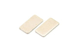 Silver Rectangle Bar, 12 Antique Silver Plated Brass Rectangle Stamping Blanks (15x8x0.80mm) A0843
