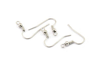 Iron Earring Hook, Ear Wires, Earring Findings, Earring Hooks (19mm) A5903