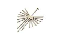 Steel Irregular Charm, Stainless Steel Irregular Shaped Charms With 1 Loop, Charm Pendants (40x28x0.80mm) SMP1265 Y288