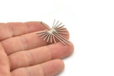 Steel Irregular Charm, Stainless Steel Irregular Shaped Charms With 1 Loop, Charm Pendants (40x28x0.80mm) SMP1265 Y288