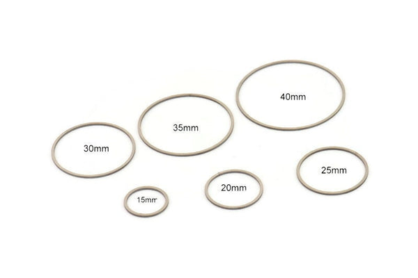 Steel Circle Connector,  Stainless Steel Brass Circle Connectors, Closed Loop Rings, Round Hoop Connectors SMP1271