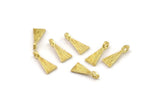 Brass Triangle Charm, Bracelet Findings, Bracelet Charms, Bracelet And Necklace Findings, Triangle Findings, Mini Triangle (10x4.5mm) N2452